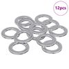 vidaXL Mutterit 12 kpl Hopea 10 x 10 x 0,8 mm Rauta