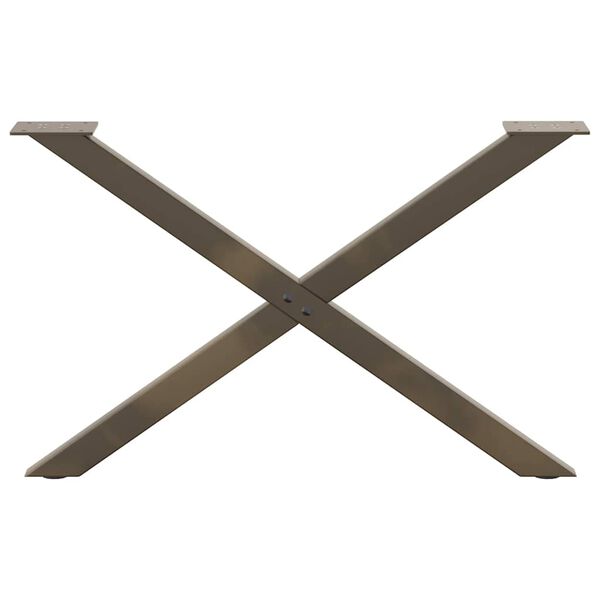 vidaXL Sohvap&ouml;yd&auml;n jalat X-muotoiset 2 kpl Luonnonv&auml;rinen ter&auml;s 70x(42-43) cm Ter&auml;s