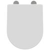 vidaXL WC-istuin S&auml;&auml;dett&auml;v&auml; Valkoinen 48 x 36,5 x 4,5 cm Polypropeeni