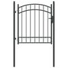 vidaXL Aitausportti EMMEN 125 x 100 cm Jauhemaalattu ter&auml;s Harmaa