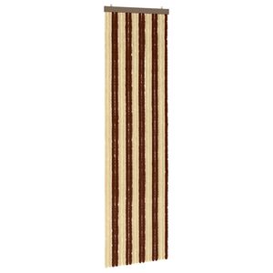 vidaXL Hy&ouml;nteiskangas Chenille Ruskea ja beige 56 x 200 cm 100% PP