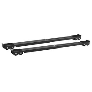 vidaXL Pesukoneen jalusta 2 kpl Musta 72 x 5 x 4,5 cm