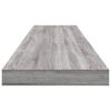 vidaXL Sein&auml;hyllyt 4 kpl harmaa Sonoma 100x10x1,5 cm tekninen puu