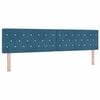 vidaXL Päätylevy päätyllä Tumma Sininen 200 cm Nahkavaatetus