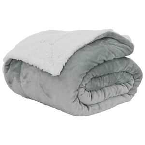 vidaXL Heittopeitto Harmaa 130 x 150 cm 1 kg Fleese