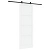 vidaXL Liukuovi Valkoinen ja musta 83 x 232 cm T&auml;ysi m&auml;nty