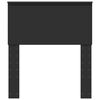 vidaXL Päätylevy päätyllä Musta tammi. 75 cm Tekninen puu