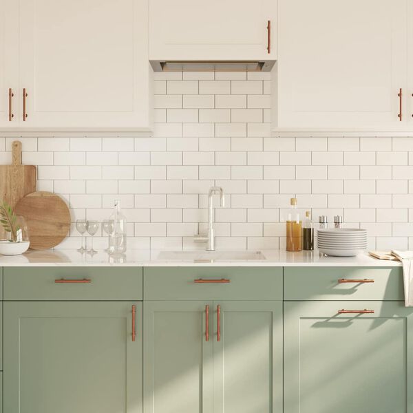 vidaXL Kaapin kahvat 10 kpl pronssi 96 mm ruostumaton ter&auml;s