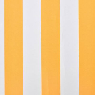 vidaXL Markiisi-/aurinkovarjo auringonkukan keltainen/valkoinen 3x2,5m