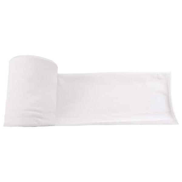 vidaXL Viem&auml;riputki Valkoinen 16 x 1000 cm kangas