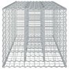 vidaXL Gabion Kohotettu Peti Hopea 180 x 60 x 55 cm Galvanoitu ter&auml;s