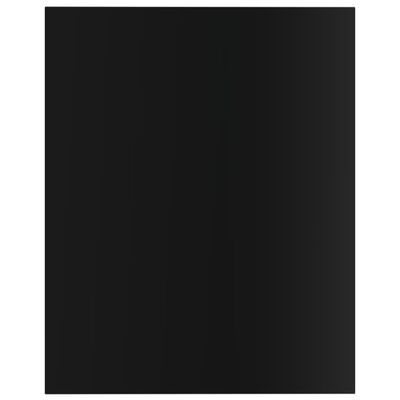 vidaXL Kirjahyllytasot 4 kpl korkeakiilto musta 40x50x1,5 cm lastulevy