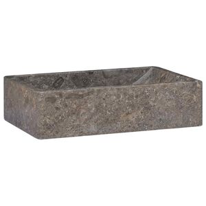 vidaXL Pesuallas 45x30x12 cm marmori korkeakiilto harmaa