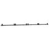 vidaXL Liukuovi Hardware Kit 400 cm Ter&auml;s Musta