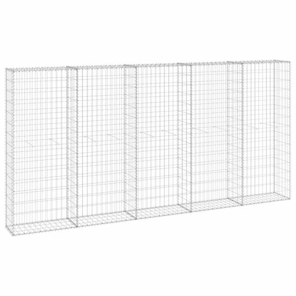 vidaXL Gabion-kivikori kansilla galvanoitu ter&auml;s 300x30x150 cm