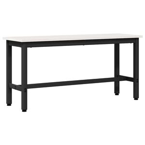 vidaXL Ruokapenkki Valkoinen 100 x 32,5 x 49 cm T&auml;yspuinen m&auml;nty