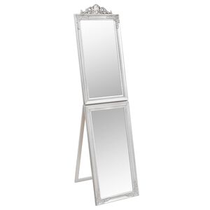 vidaXL Vapaasti seisova peili hopea 40x160 cm