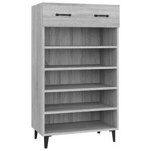 vidaXL Kenk&auml;kaappi harmaa Sonoma 60x35x105 cm tekninen puu
