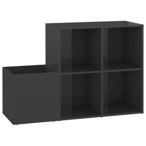 vidaXL Eteisen kenk&auml;kaappi korkeak. harmaa 105x35,5x70 cm tekninen puu