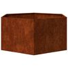 vidaXL Kukkalaatikko ruoste 90x90x45 cm Corten ter&auml;s