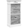 vidaXL Kenk&auml;kaappi harmaa 50x28x98 cm keisaripuu