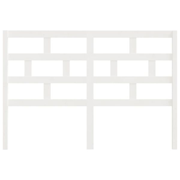 vidaXL S&auml;ngynp&auml;&auml;ty valkoinen 156x4x100 cm t&auml;ysi m&auml;nty