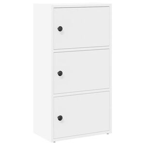 vidaXL Kirjahylly valkoinen 40x24x77 cm tekninen puu