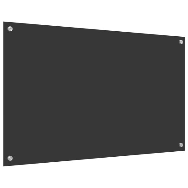 vidaXL Keitti&ouml;n suojapaneeli Tummanharmaa 100 x 60 x 0,6 cm