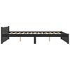 vidaXL S&auml;ngynrunko musta t&auml;ysi puu 140x190 cm