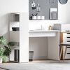 vidaXL Pöytä hyllyllä Valkoinen 113 x 54 x 120 cm Tekninen puu