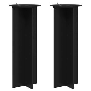 vidaXL Kasviteline 2 kpl Musta &Oslash;40 x 100 cm Tekninen puu