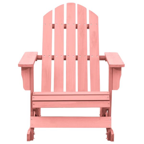 vidaXL Adirondack-puutarhan keinutuoli täysi kuusi pinkki