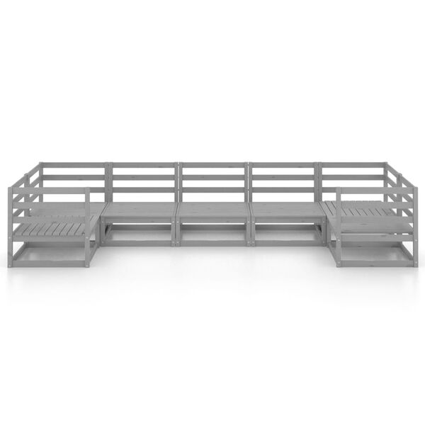 vidaXL 7-osainen Puutarhasohvasarja täysi mänty