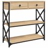 vidaXL Konsolip&ouml;yt&auml; Sonoma-tammi 75x28x75 cm tekninen puu