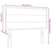 vidaXL Päätylevy päätyllä Sininen 80 cm Nahkavaatetus