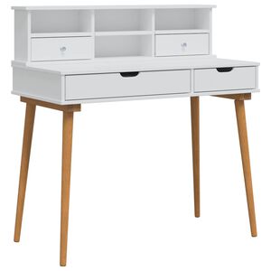 vidaXL Meikkip&ouml;yt&auml;sarja FAUSKE 2 kpl valkoinen 100 x 50 x 103,5 cm