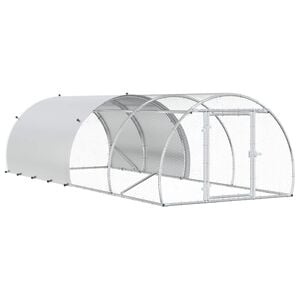 vidaXL Kanaravi Hopea 400 x 150 x 100 cm Galvanoitu ter&auml;s