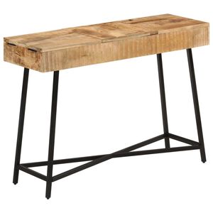 vidaXL Pukeutumisp&ouml;yt&auml; 105x35x75 cm t&auml;ysi karkea mangopuu ja rauta