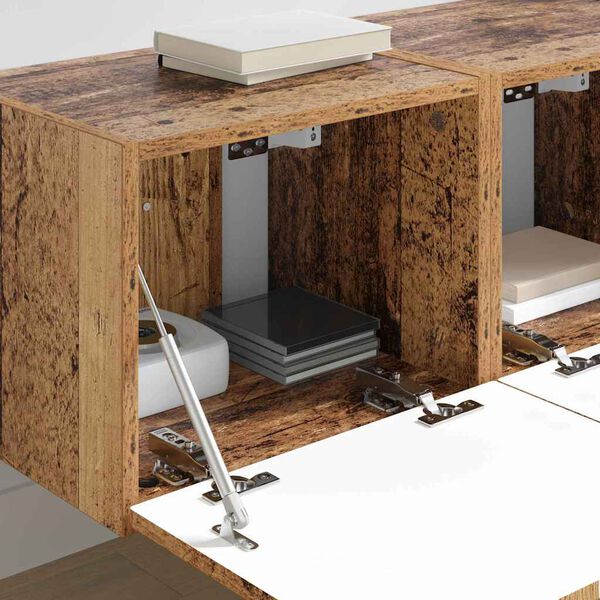 vidaXL TV-sein&auml;kaappi 2 pcs Vanha Puu 60 x 31 x 29.5 cm Tekninen puu