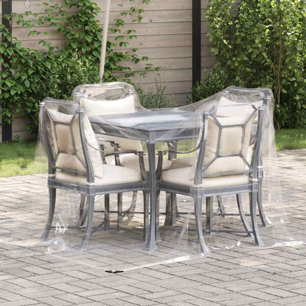 vidaXL kirkas suojapeite silmukoilla 2x3 m PVC