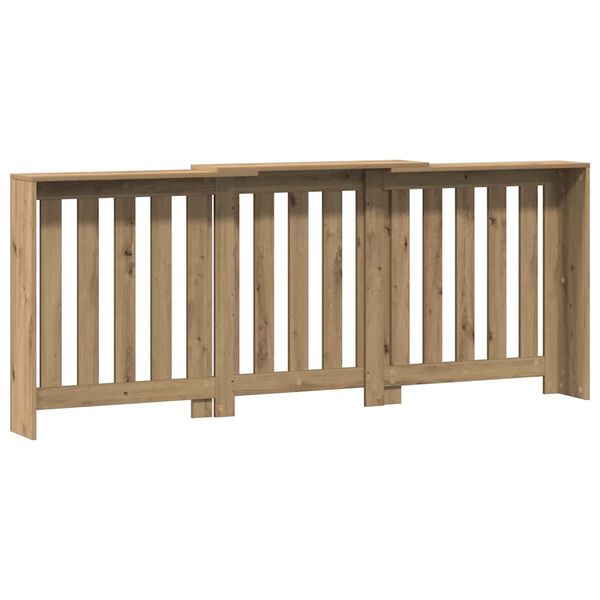 vidaXL L&auml;mp&ouml;patterin suoja artesaanitammi 205x21,5x83,5cm tekninen puu