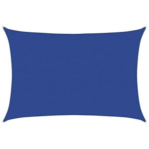 vidaXL Aurinkopurje 160 g/m&sup2; suorakaide sininen 5x6 m HDPE