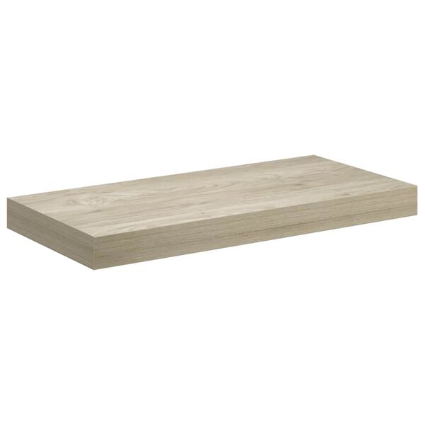 vidaXL Kelluva sein&auml;hylly tammi 50x23x3,8 cm MDF