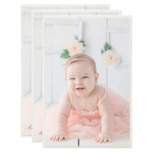 vidaXL Valokuvakehyskollaasi 3 kpl sein&auml;lle/p&ouml;yd&auml;lle hopea 70x90cm MDF