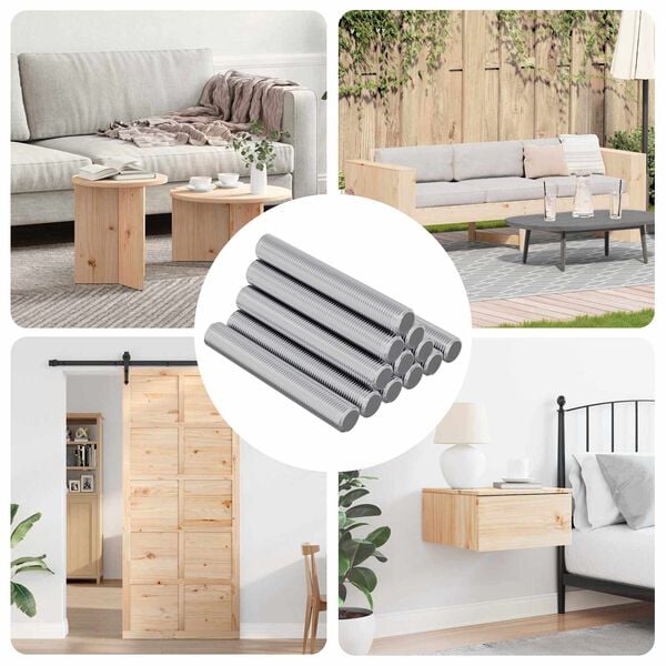 vidaXL Kierretty varsi 1000 pcs Hopea Ter&auml;s