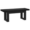 vidaXL Ruokapenkki NOAIN 120 x 41 x 45 cm Massiivim&auml;nty Musta