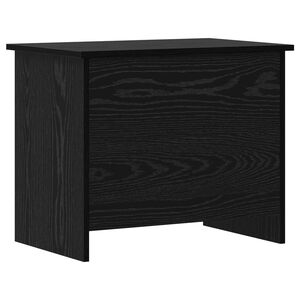 vidaXL S&auml;ilytysarkku Musta tammi 60 x 40 x 50 cm Tekninen puu
