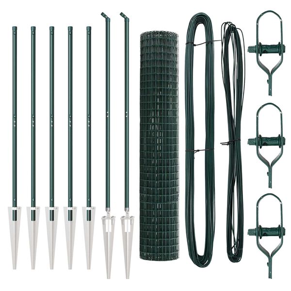 vidaXL Aita ja Tuki Vihre&auml; 1,5 x 10 m Ter&auml;s