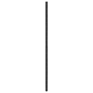 vidaXL Rikkaruohomatto musta 4x50 m PP