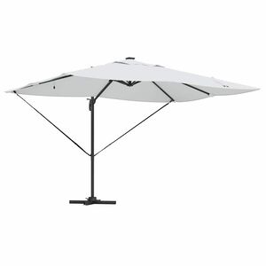 vidaXL Aurinkovarjo 352 x 251 x 265 cm Polyesteri ja alumiini Hiekka
